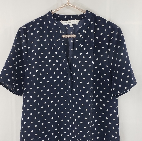 Cupcakes and Casmere Polka Dot Shift Dress M - Picture 5 of 7